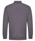Pro RTX Pro Long Sleeve Piqué Polo Shirt Solid Grey