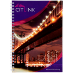 Branded Desk-Mate® A5 spiral notebook 80 pages