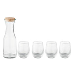 Branded Set of recycled glass drink