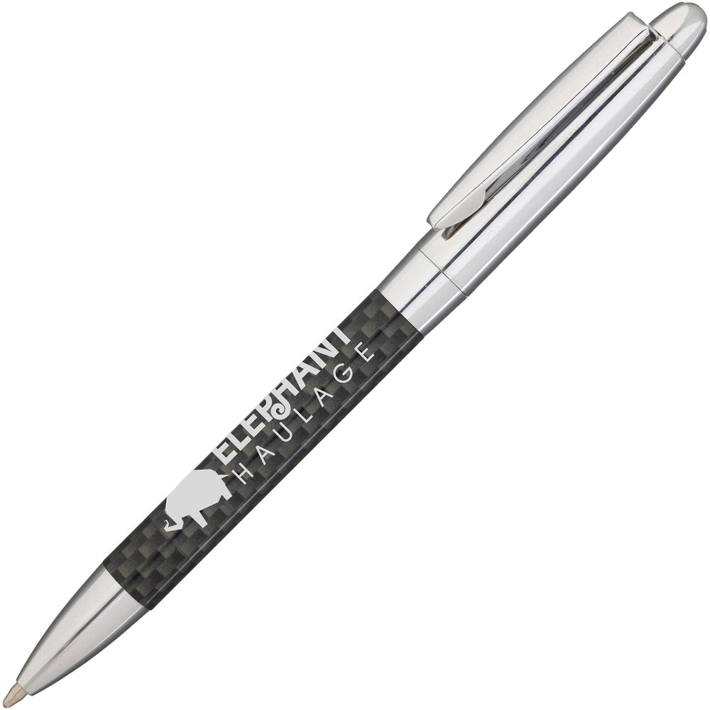 Branded JAVELIN ball pen with chrome trim