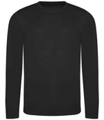 AWDis Cool Long Sleeve Wicking T-Shirt Jet Black
