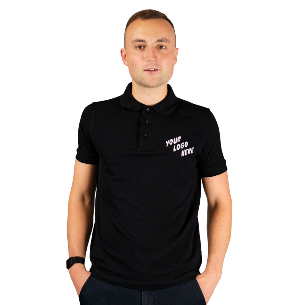 Tee Jays Luxury Stretch Piqué Polo Shirt Black