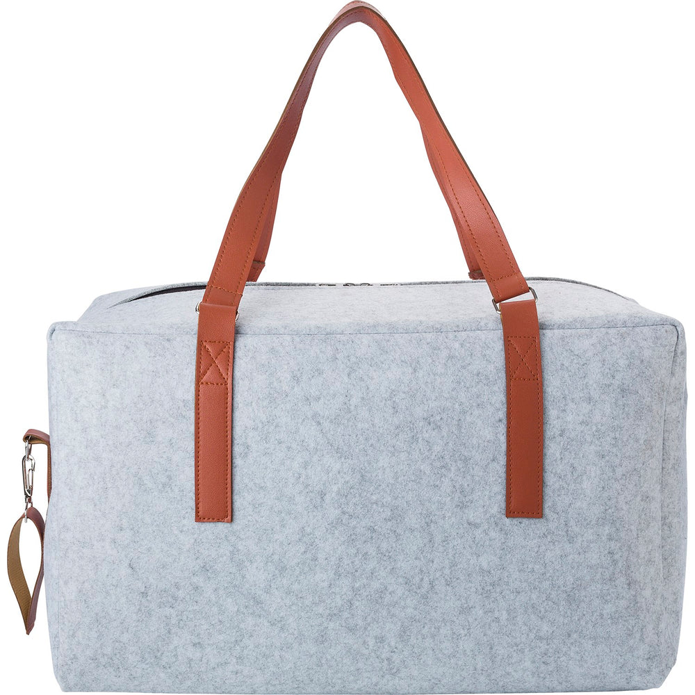 Branded Gorphwysfa RPET felt travel bag