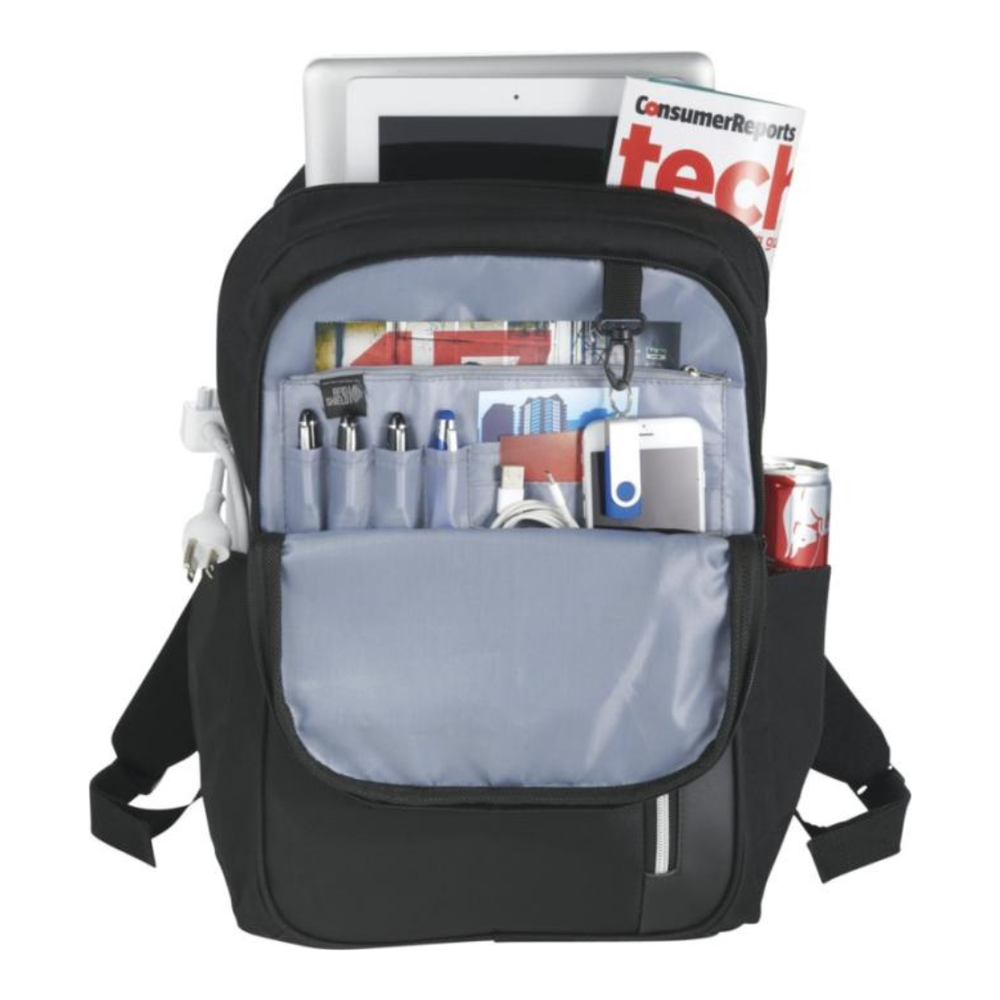 Branded Vault RFID 15" laptop backpack 16L