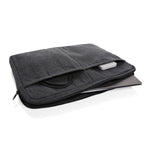 Branded Laluka AWARE™ recycled cotton 15.6 inch laptop sleeve