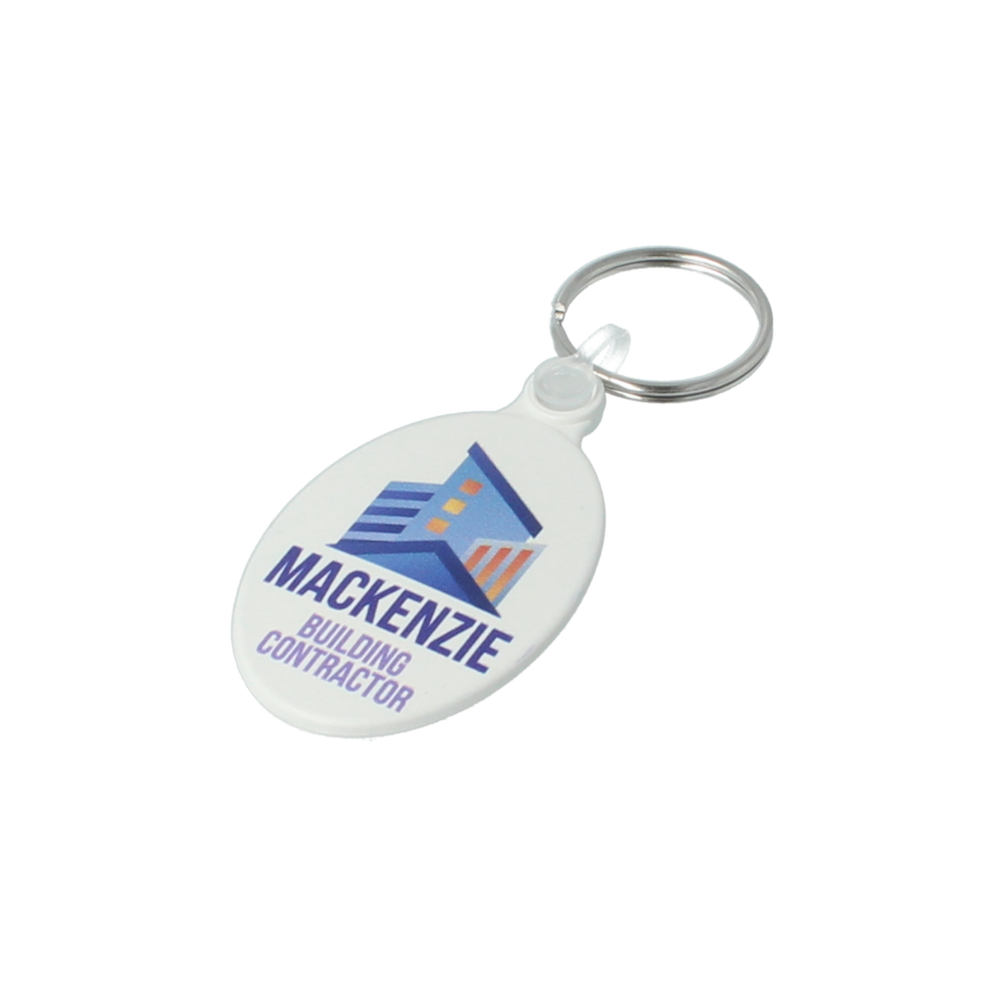 50mm Oval Keyring