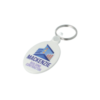 50mm Oval Keyring