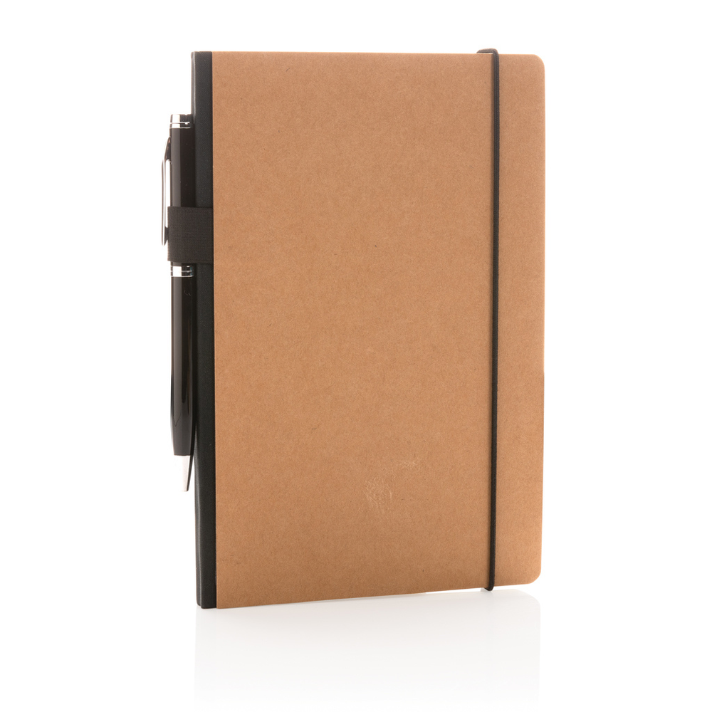 Branded A5 deluxe kraft hardcover notebook