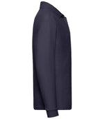 Fruit of the Loom Kids Long Sleeve Poly/Cotton Piqué Polo Shirt Deep Navy
