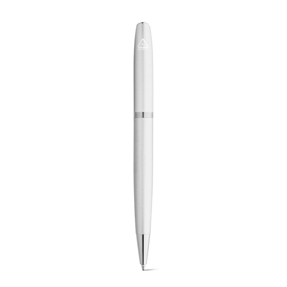 RE-LANDO-SET. Roller and ball pen set with 100% recycled aluminium body