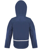 Result Core Kids TX Performance Hooded Soft Shell Jacket Navy/Royal Blue