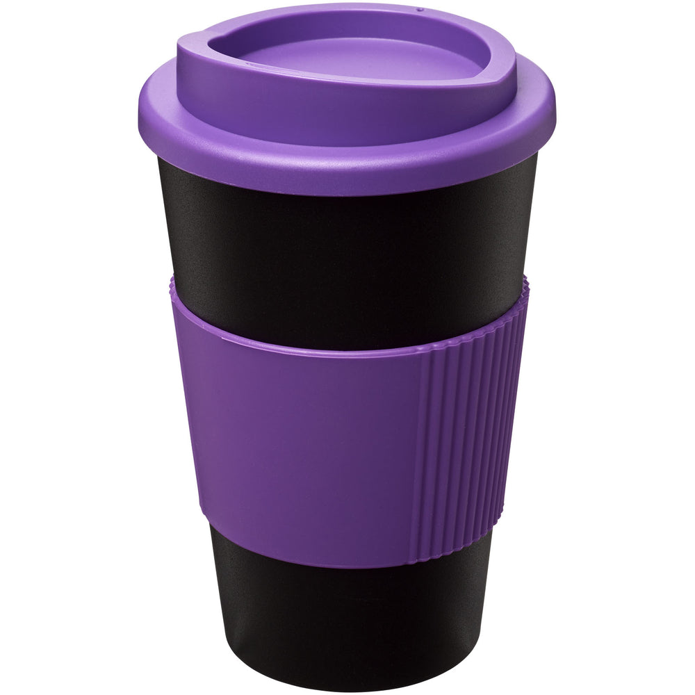 Branded Americano® 350 ml insulated tumbler with grip