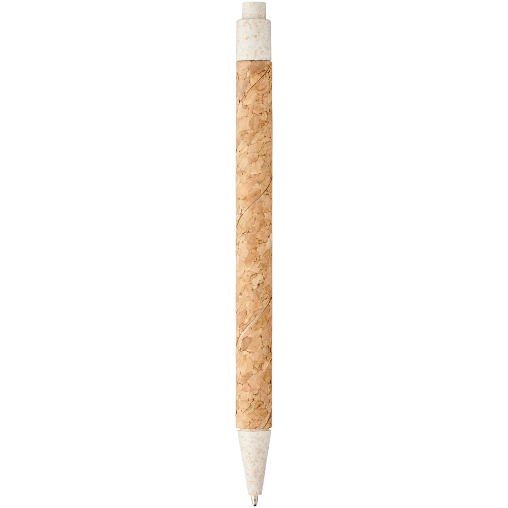 Branded Midar cork and wheat straw ballpoint pen