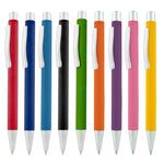 TRAVIS SOFT FEEL ball pen with chrome trim