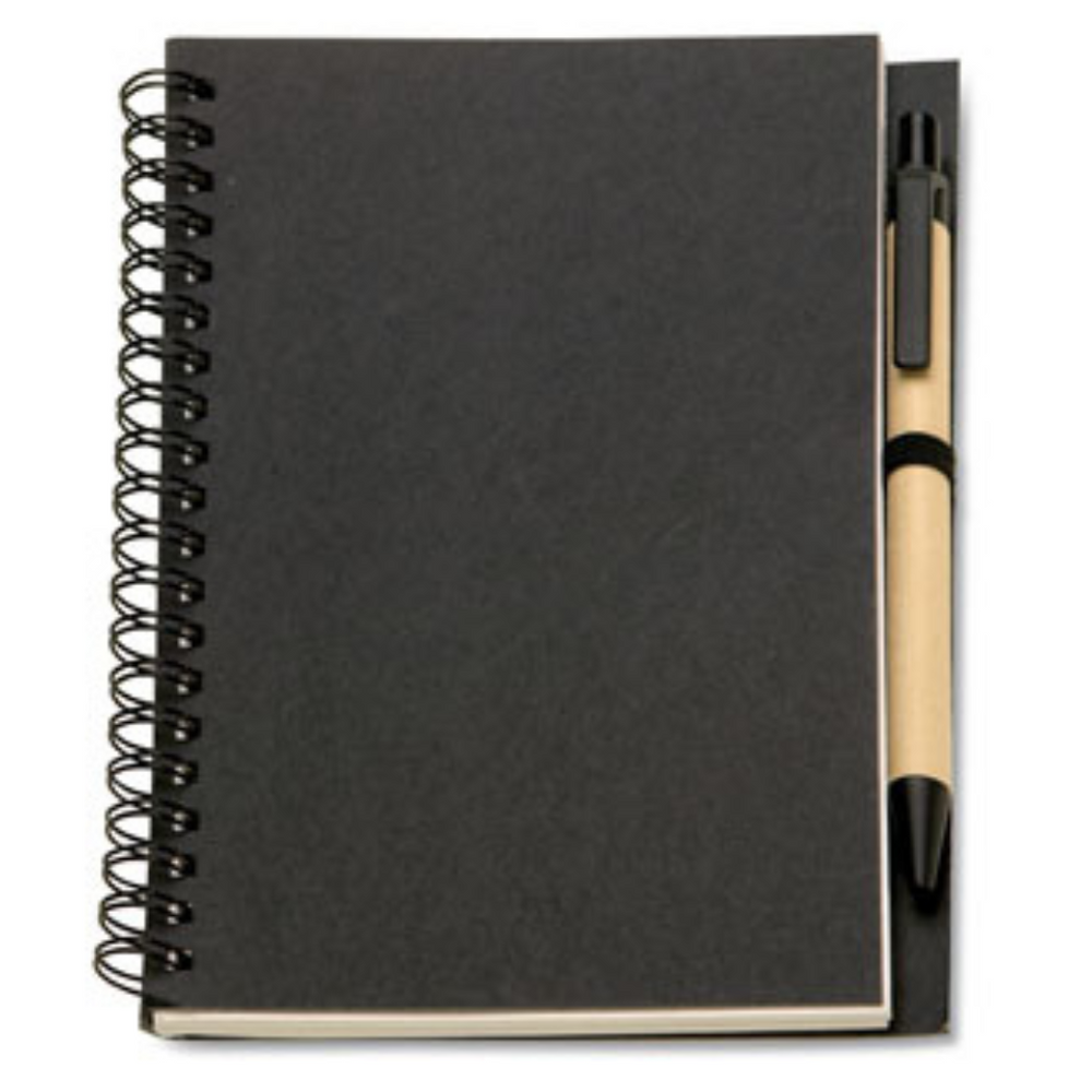 B6 Recycled full cover notebook with pen