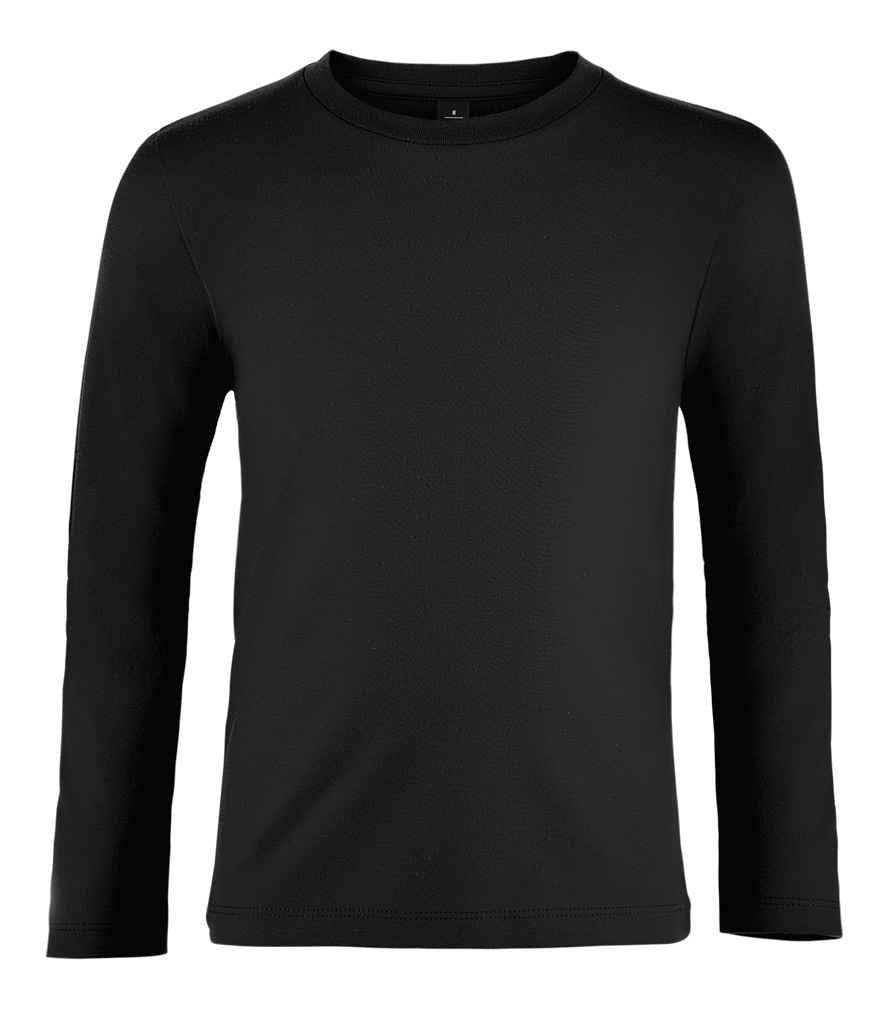 SOL'S Kids Imperial Long Sleeve T-Shirt Deep Black