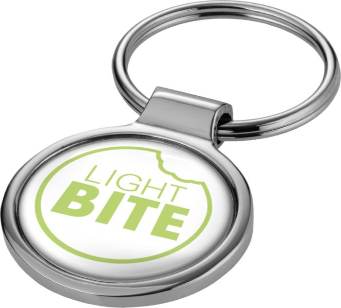 Branded Orlene round keychain