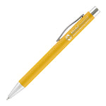 TRAVIS SOFT FEEL ball pen with chrome trim