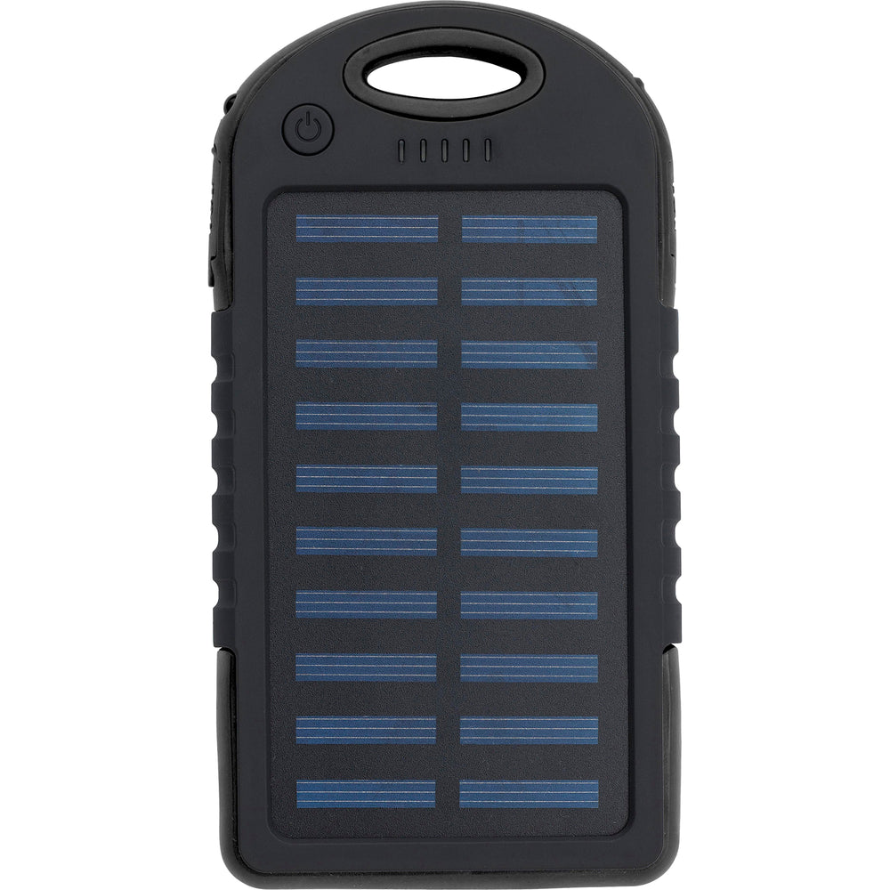 The Arin - Rubberized solar power bank (4000 mAh)