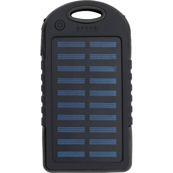 The Arin - Rubberized solar power bank (4000 mAh)