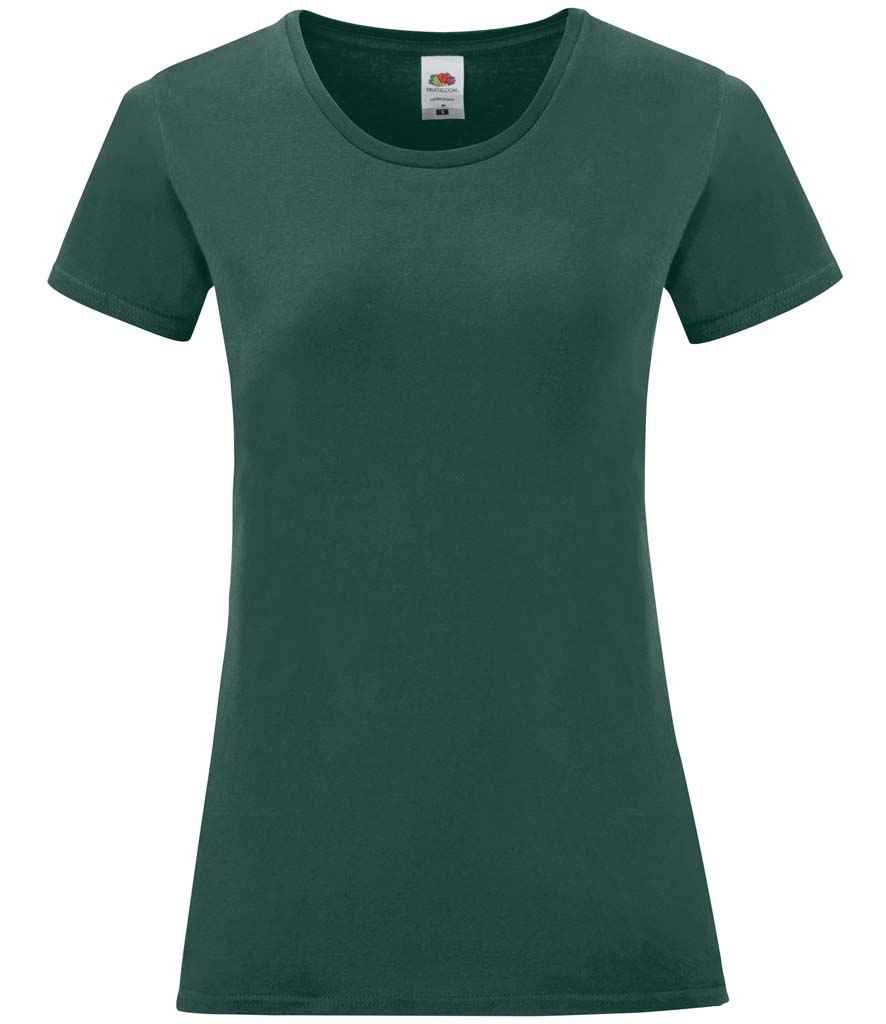 Fruit of the Loom Ladies Iconic 150 T-Shirt Forest Green