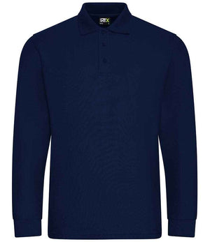 Pro RTX Pro Long Sleeve Piqué Polo Shirt Navy