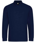 Pro RTX Pro Long Sleeve Piqué Polo Shirt Navy