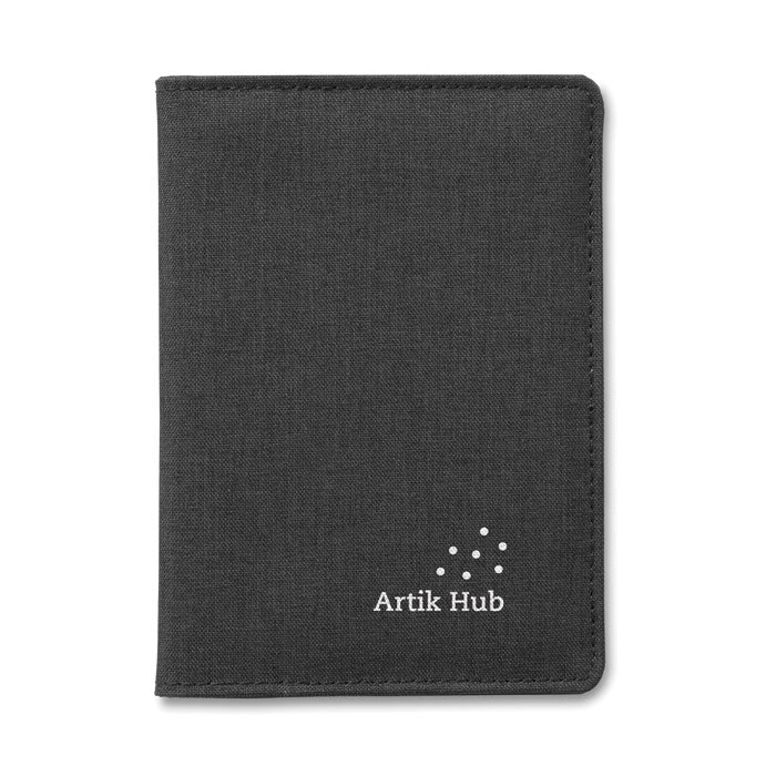 Branded 2 Tone passport holder