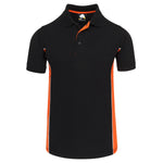 Orn Silverswift Two Tone Poloshirt Black/Orange