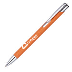MOLE-MATE ball pen with chrome trim Amber