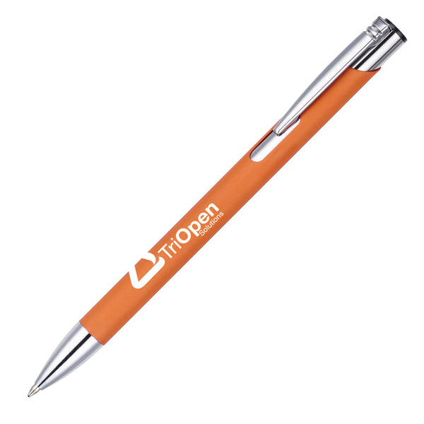 MOLE-MATE ball pen with chrome trim Amber