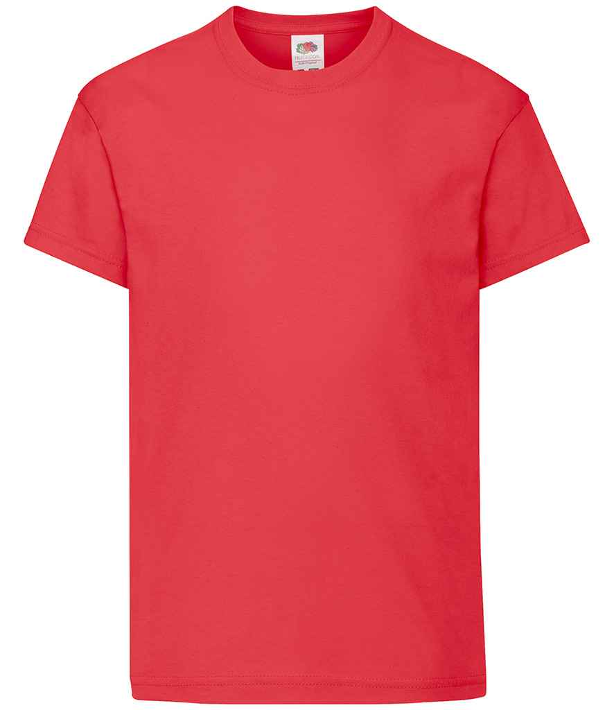 Fruit of the Loom Kids Original T-Shirt Red