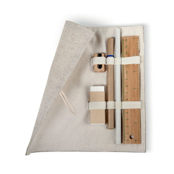 Branded Stationery set in cotton pouch