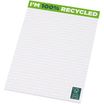 Branded Desk-Mate® A5 recycled notepad 50 pages