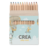 12 coloured pencils set