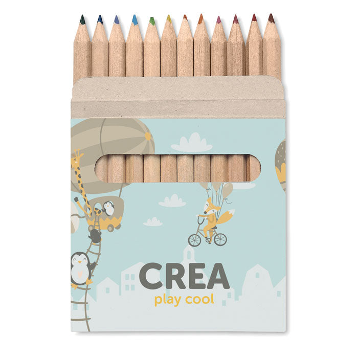 Branded 12 coloured pencils set