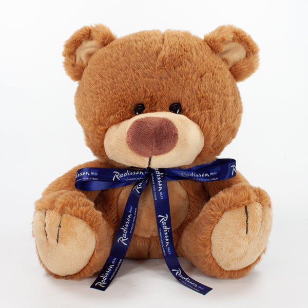 Bow Bear II 25cm Charlton Bear, Caramel