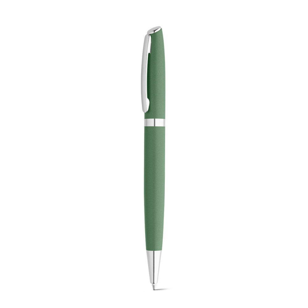 RE-LANDO-SET. Roller and ball pen set with 100% recycled aluminium body