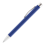 Branded TRAVIS SOFT FEEL ball pen with chrome trim