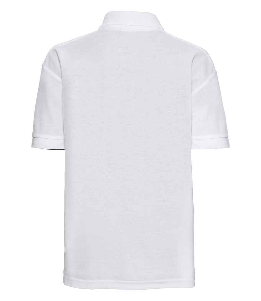 Russell Schoolgear Kids Poly/Cotton Piqué Polo Shirt White