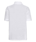Russell Schoolgear Kids Poly/Cotton Piqué Polo Shirt White