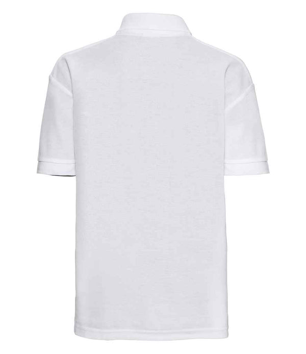 Russell Schoolgear Kids Poly/Cotton Piqué Polo Shirt White