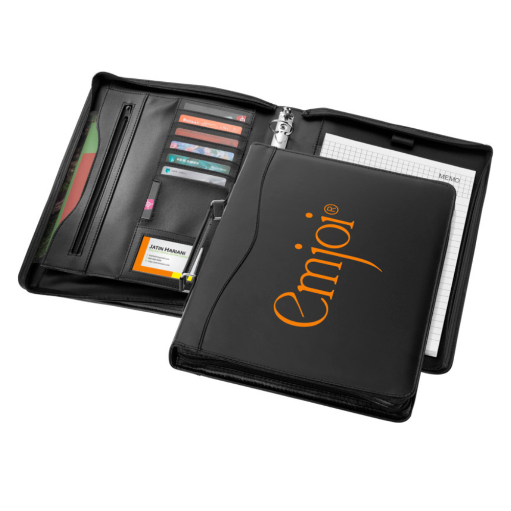 Branded Ebony A4 briefcase portfolio