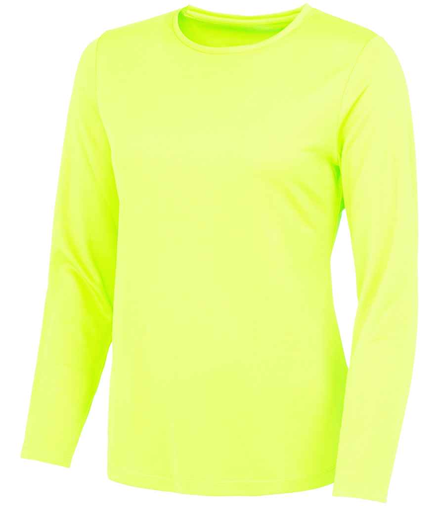 Branded AWDis Ladies Cool Long Sleeve T-Shirt