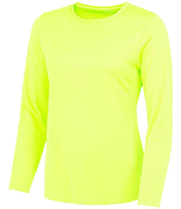 Branded AWDis Ladies Cool Long Sleeve T-Shirt