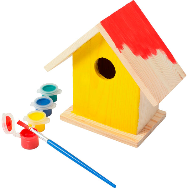 Branded Inswork Birdhouse with painting set