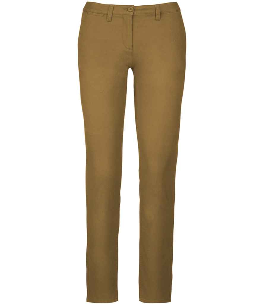 Kariban Ladies Chino Trousers Camel
