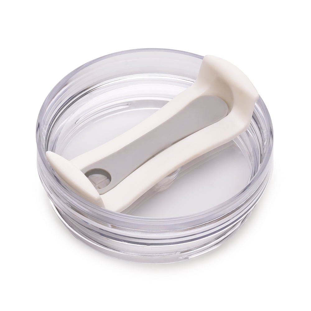 Everest WHITE Stainless Steel Mug with Straw and Handle - 1182ml