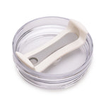 Everest WHITE Stainless Steel Mug with Straw and Handle - 1182ml