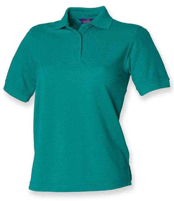 Henbury Ladies Poly/Cotton Piqué Polo Shirt Jade